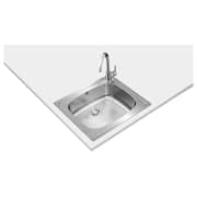 TEKA Inset Stainless Steel Sink One Bowl with Overflow - Universe 60 T-XP 1