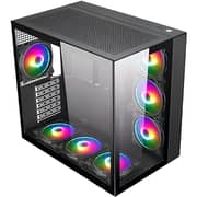 زاندر حقيبة ألعاب نبتون Full-Tower ATX باللون الأسود