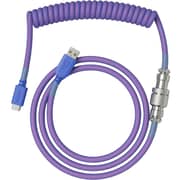 Glorious Nebula Coiled Keyboard Cable 4.5ft Purple