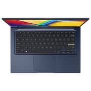 Asus Vivobook 14 (2022) Laptop - 12th Gen / Intel Core i3-1215U / 14inch FHD / 128GB SSD / 8GB RAM / Shared Intel Iris Xe Graphics / Windows 11 Home / English Keyboard / Quiet Blue / International Version - [X1404ZA-I38128]