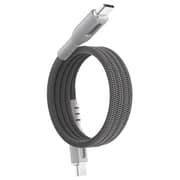 Blupebble Magnetic USB-C To USB-C Cable 1m Grey