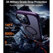 Torras Magnetic Case Purple iPhone 15 Pro Max