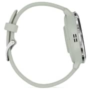 Garmin 010-02785-01 Venu 3s Smartwatch Silver Stainless Steel Bezel Sage Grey Case