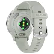 Garmin 010-02785-01 Venu 3s Smartwatch Silver Stainless Steel Bezel Sage Grey Case