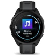 جارمين 010-02863-30 Forerunner 165 ساعة ذكية موسيقية باللون أسود/رمادي الداكن