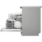 LG QuadWash Dishwasher, 14 Place Settings, EasyRack Plus, Inverter Direct Drive, Platinum Silver color