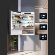 Millen Built In Double Door Refrigerator 341 Litres MBIM 193.7D