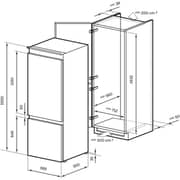 Millen Built In Double Door Refrigerator 341 Litres MBIM 193.7D