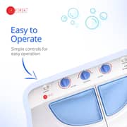 Afra Twin Tub Top Load Washing Machine 6 kg AF-6000WMBL