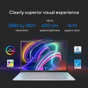 Asus Vivobook 14X (2024) Laptop - 13th Gen / Intel Core i9-13900H / 14inch 2.8K / 1TB SSD / 16GB RAM / 4GB NVIDIA GeForce RTX 3050 Graphics / Windows 11 Home / English & Arabic Keyboard / Cool Silver / Middle East Version - [K3405VC-OLED9W]