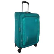 VIP 1 Pc 8 Wheel Soft Trolley Suitcase Green