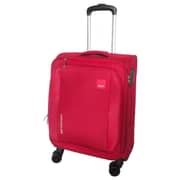 VIP 1 Pc 8 Wheel Soft Trolley Suitcase Red