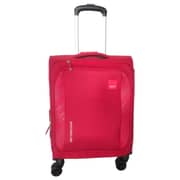 VIP 1 Pc 8 Wheel Soft Trolley Suitcase Red