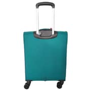 VIP 1 Pc 8 Wheel Soft Trolley Suitcase Green