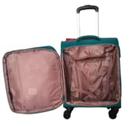VIP 1 Pc 8 Wheel Soft Trolley Suitcase Green