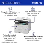 Brother MFC-L3720CDW All-in-One Color Laser Printer with Touch Screen