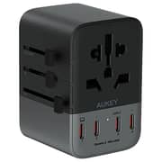 Aukey 1 Pc Universal Travel Adapter Black
