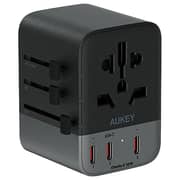Aukey 1 Pc Universal Travel Adapter Black