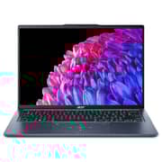 Acer Swift Go 14 (2024) AI PC - 1st Series / Intel Core Ultra 7-155H / 14inch OLED / 1TB SSD / 32GB RAM / Shared Intel Arc Graphics / Windows 11 Home / English & Arabic Keyboard / Silver / Middle East Version - [SFG14-73-713G]