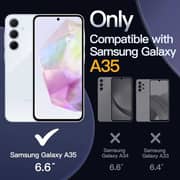 FITIT Clear Bumper TPU Case FOR Samsung Galaxy A35 Bundle with Screen Protector - FIT-CC-A35