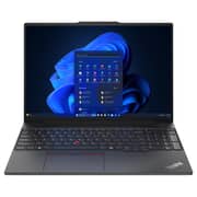 Lenovo ThinkPad E16 Gen 2 (2024) AI PC - 1st Series / Intel Core Ultra 5-125U / 16inch WUXGA / 512GB SSD / 8GB RAM / Shared Intel Graphics / Windows 11 Pro / English & Arabic Keyboard / Black / Middle East Version - [21MA0008GR]