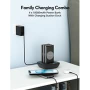 RavPower 4 x Power Bank with Magpower Station 10000mAh Black PB251