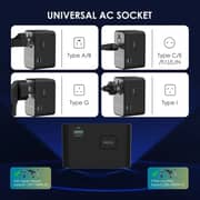 RavPower PD Gan 4 Port Travel Charger Black