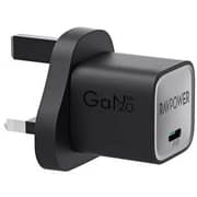 RavPower Gan PD Wall Charger With USB C To Lightning Cable Black