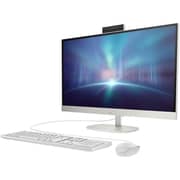 HP All-in-One (2023) Desktop - 13th Gen / Intel Core i7-1355U / 23.8inch FHD / 512GB SSD / 16GB RAM / Shared Intel Iris Xe Graphics / Windows 11 / English Keyboard / Shell White / International Version - [24-CR0001L]