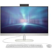 HP All-in-One (2023) Desktop - 1st Series / Intel Core Ultra 7-155U / 27inch FHD / 512GB SSD / 16GB RAM / Shared Intel Iris Xe Graphics / Windows 11 / English Keyboard / Shell White / International Version - [27-CR1003NH]