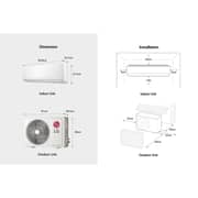 LG 2024 2.5 Ton Split AC with Rotary Compressor