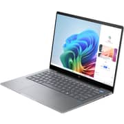 HP Omnibook X (2024) Copilot+ PC - Snapdragon X Elite X1E-78-100 / 14inch 2.2K / 1TB SSD / 16GB RAM / Shared Qualcomm Adreno Graphics / Windows 11 Home / English & Arabic Keyboard / Meteor Silver / Middle East Version - [14-FE0000NE]