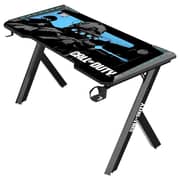Gameon RGB Flowing Light Gaming Desk Black/Blue