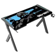 Gameon RGB Flowing Light Gaming Desk Black/Blue