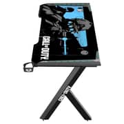 Gameon RGB Flowing Light Gaming Desk Black/Blue