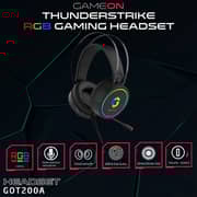 Gameon GOT200A Thunderstrike Wired Over Ear Gaming Headphones Black