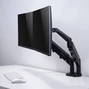 Gameon Dual Monitor Arm Stand And Mount Black