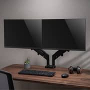 Gameon Dual Monitor Arm Stand And Mount Black