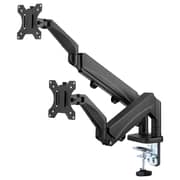 Gameon Dual Monitor Arm Stand And Mount Black