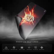 Cybeart Licensed Flash Rapid Mousepad XXL Red/Black