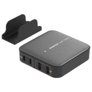 Momax Oneplug 4 Port Gan Desktop Charger Black