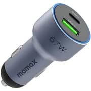 Momax Move Dual Port Car Charger Space Grey