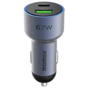 Momax Move Dual Port Car Charger Space Grey