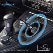 Momax Move Dual Port Car Charger Space Grey