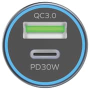 Momax Move Dual Port Car Charger Grey