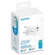 Momax Oneplug 2-Port Wall Charger White