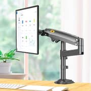 NB Full Motion Monitor Desk Mount Stand Grey