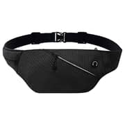 Travelmall 1 Pc Multi-Functional Smart Waist Travel Bag Black