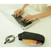 Travelmall 1 Pc Multi-Functional Smart Waist Travel Bag Black