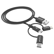 Travelmall 3-in-1 Cable 1m Black